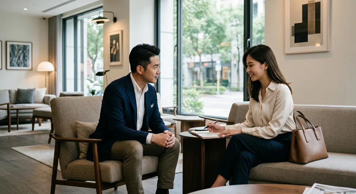 討論交通、時間與第一次赴約成本的情境圖片